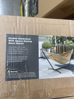 Double Hammock With Steel Stand