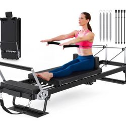 New Foldable Pilates Reformer, Pilates Machine & Equipment for  Home Use
