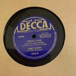 Vintage Decca Jimmy Dorsey Green Eyes Record