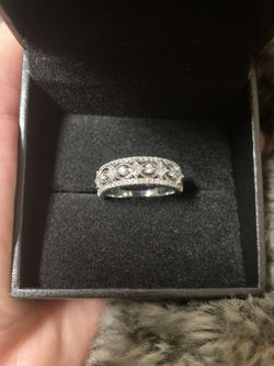 Leo Prisma Diamond 14k White Gold Ring