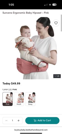 Baby Carrier  Sunveno Pink