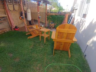 Hand made wood Adirondack chair sets
