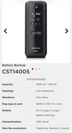Cyberpower CST battery backup