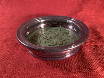 GORHAM EP YG 1433 Silver-Plate Wine/Champagne-Bottle Coaster (D: 5-1/2”)