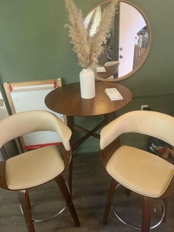 Small round high top table