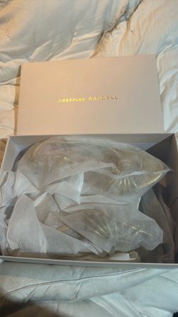 Loeffler Randall Gold Mareka heels 8.5 shoe size woman