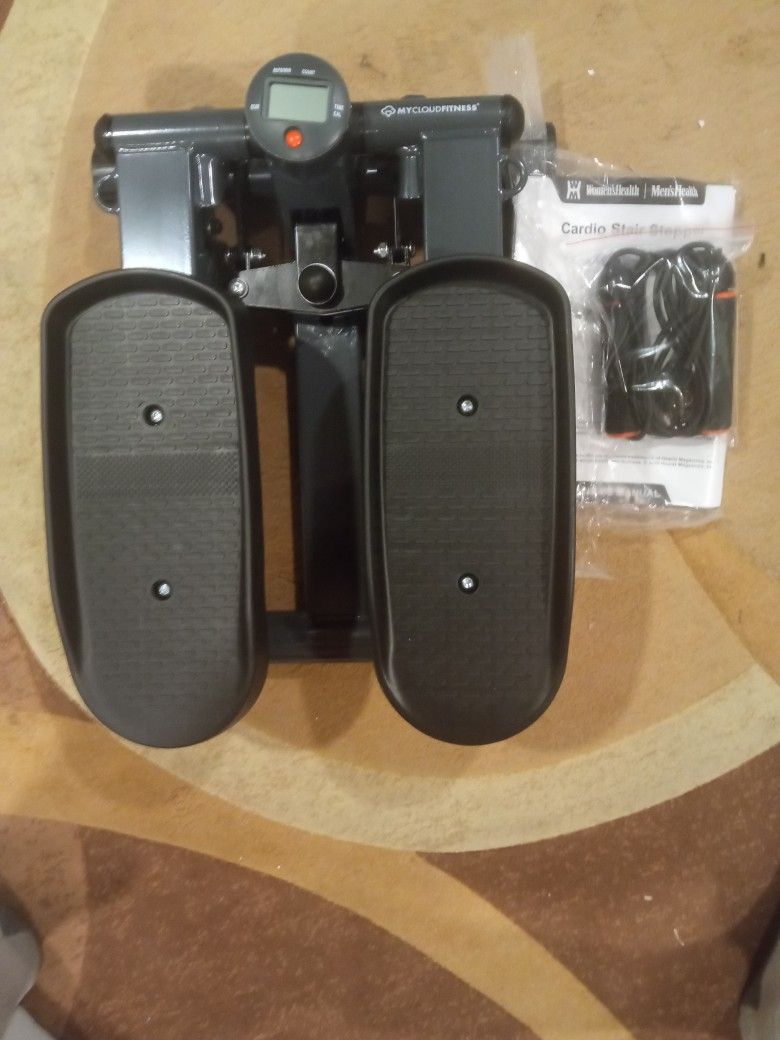 Cardio Stair Stepper with Adjustable Resistance Band Women's Health Men's Health