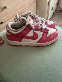 Little kid Nike Dunk Low Pink and White Sneakers