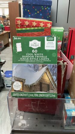 Holiday Time 60 LED Icicle-Style Christmas Lights