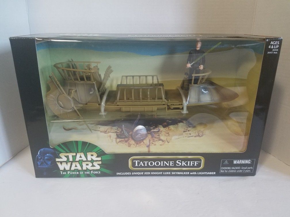 Star wars potf tatooine skiff sealed mib