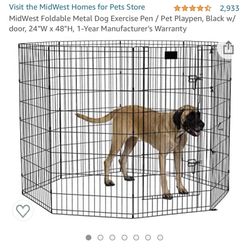 Dog Pen w/ Wire Cover 