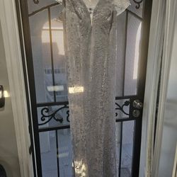 Prom Dress Silver