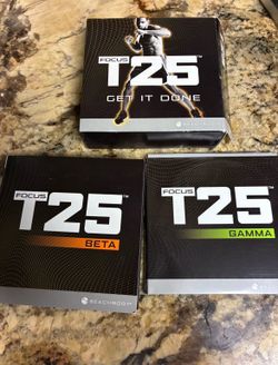 T25 Beach Body Focus Alpha Beta Get It Done - 9 Disc Complete