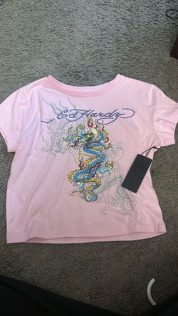 Ed hardy shirt, Pink, medium
