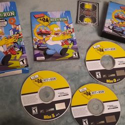 Simpsons Hit And Run PC Video Game Complete Like New