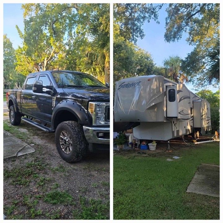 2019 F250 AND 2014 CEDAR CREEK SILVERBACK 5TH WHEEL 