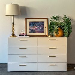 Cream Six Drawer Dresser