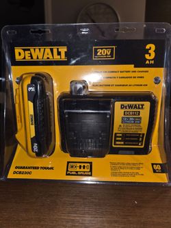 Dewalt 20v Battery 3Ah & Charger Brand New (Price Is Firm)