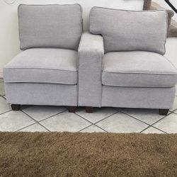 Double Fabric Chair Couch Set