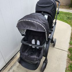 Graco Double Stroller, Great Shape, Used 3x