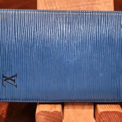 Louis Vuitton Blue EPI Long Wallet