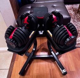 Bowflex SelectTech 552 Adjustable Dumbbells with Heavy Duty Stand