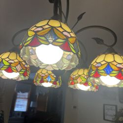 Stained Glass Chandelier 