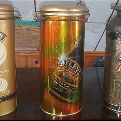 Vintage Bailey's Irish Cream Canisters 