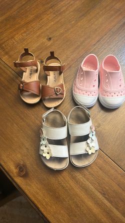 3 pairs of Toddler Size 5 Shoes