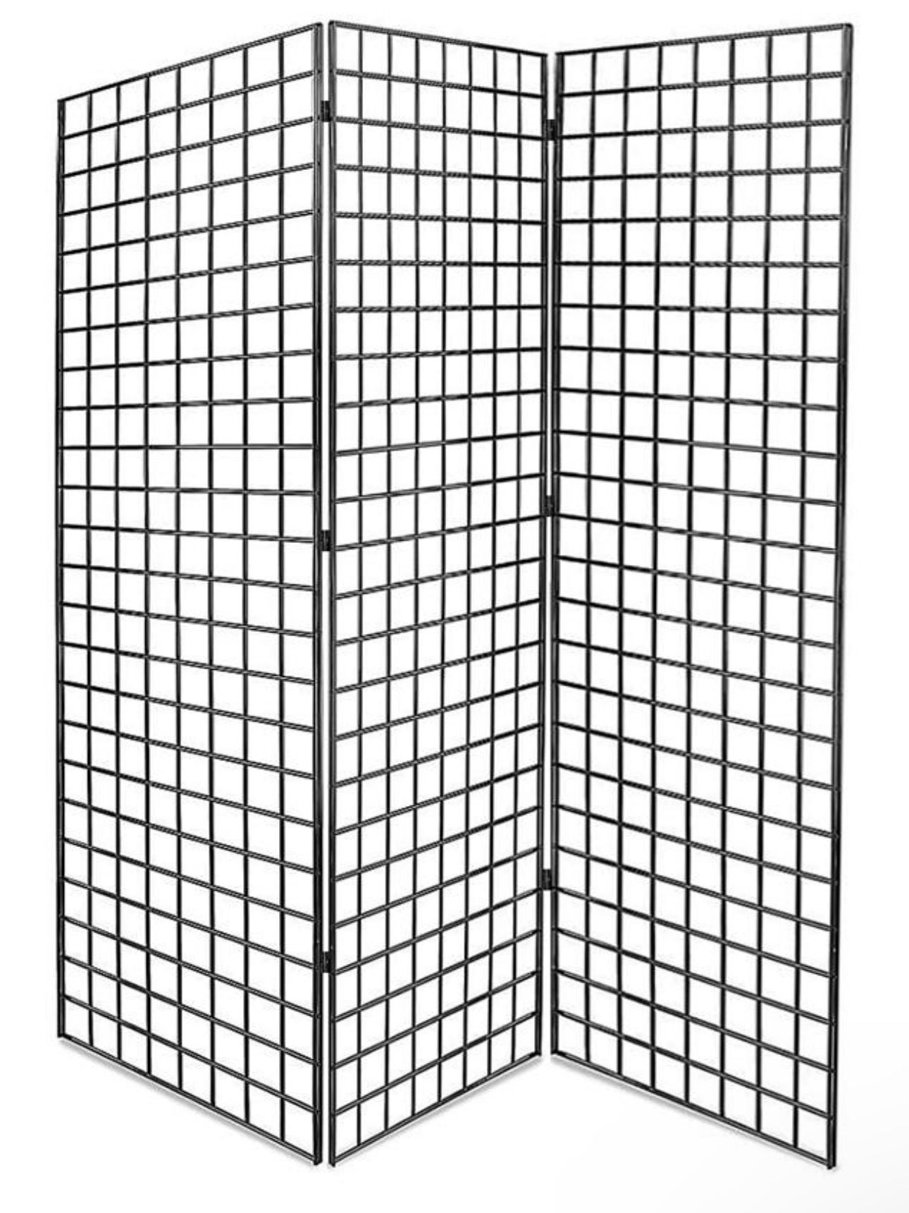 Gridwall Panels Z Unit- Includes Three Black 2’ x 6’ Panels