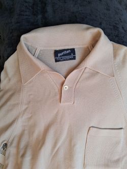 Puritan Full Fashioned Polo Shirt Size Small