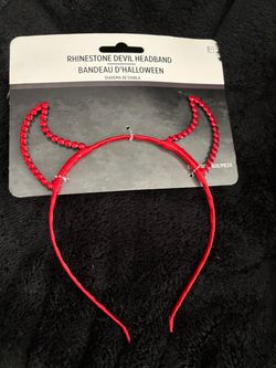 Rhinestone Devil Headband Halloween Costume