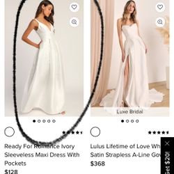 Lulus Ivory Wedding Dress With Pockets