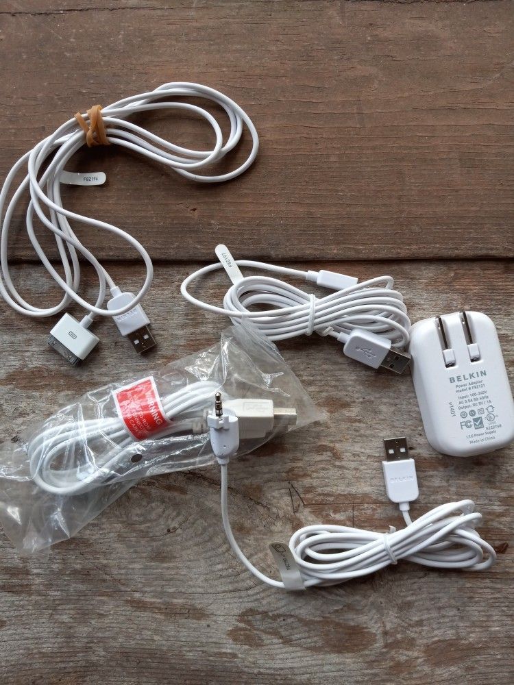 Belkin I Phone Cord And Power Audio 3.5head Phone Jack