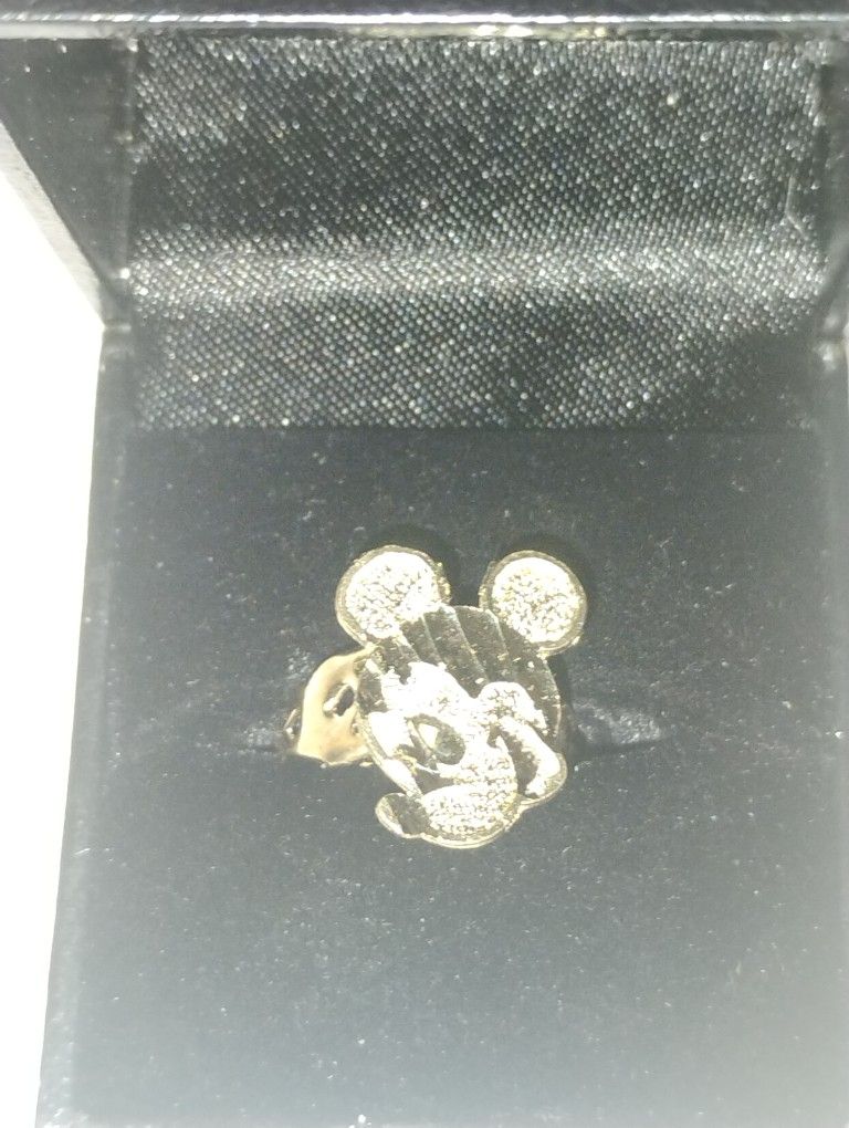 14k Gold Mickey Mouse Ring