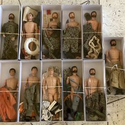 Vintage collection lot of 11 GI Joe toys 12 in dolls action figures accessories 1960s 70s g.i. Joes 