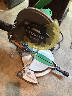 Hitachi C10FCE2 10” single-bevel compound miter saw (15A, ~5000 RPM