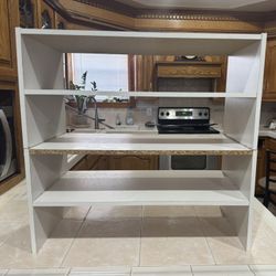 White Shelf Is  23 Inches X 1 Ft 