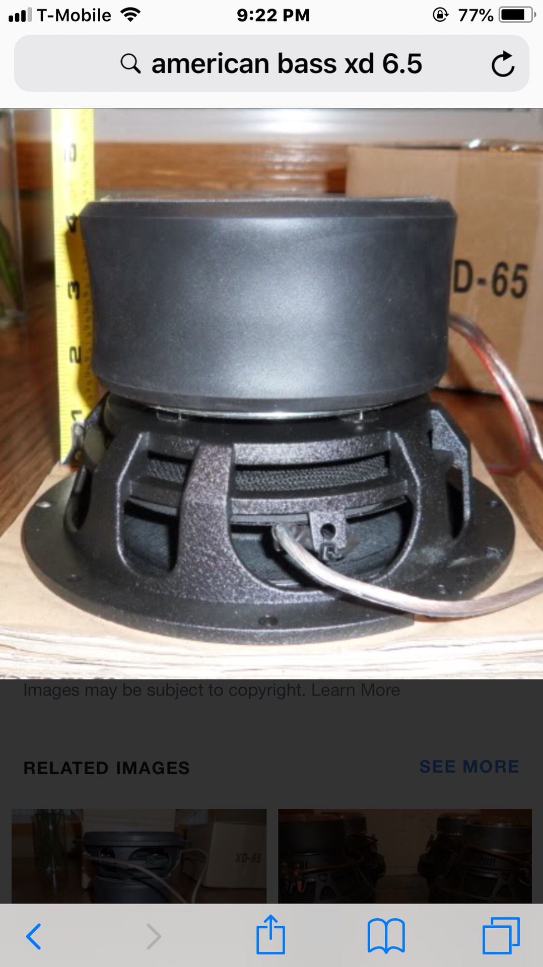 6.5 American Bass subwoofer