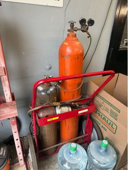 Oxy/acet torche set up