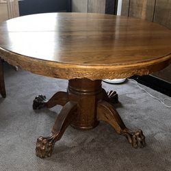Dining Room Table Solid Wood With Chairs 6