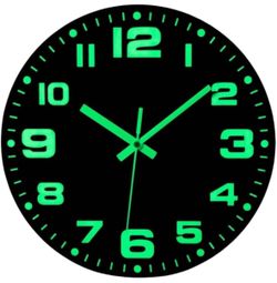 Glow in the Dark Wall Clock – Multiple Available