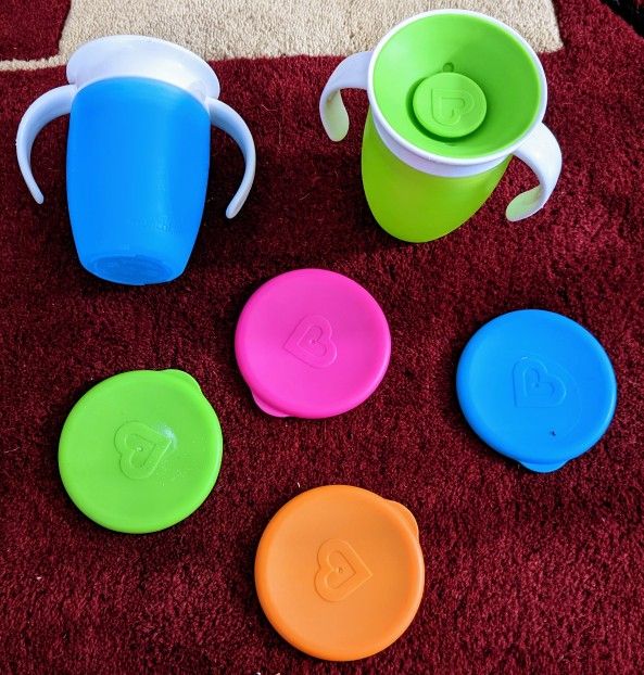 Munchkin Miracle 360 Trainer Cups and Lids, 7oz