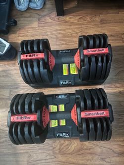 Set of two (2) FITRX SMARTBELL DUMBBELLS 5-52.5LBS Adjustable