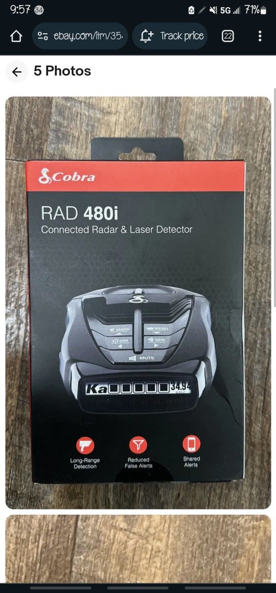 Cobra 480i  Radar Detector