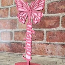 Personalized Gift Name Standing Wooden Butterfly 