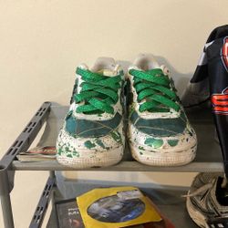 Custom Made Air Forces Size 5.5 Boys