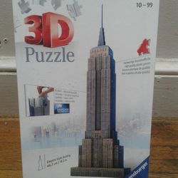 Ravensburger 3D Puzzle Empire State Building 216 Pieces 18" Tall Sealed. Message me anytime if interested will send more pictures or videos thank you.