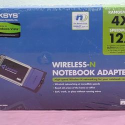 Cisco-Linksys WPC300N Wireless N G B PCMCIA Network Adapter Notebook Adaptor NEW