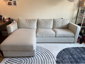IKEA Finnala beige Sectional Sofa with Storage Chaise